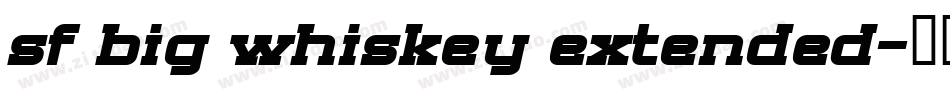 sf big whiskey extended字体转换